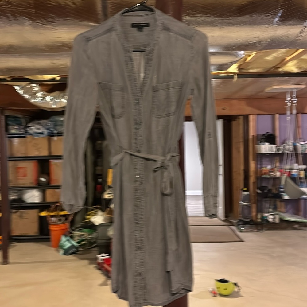 Grey denim dress